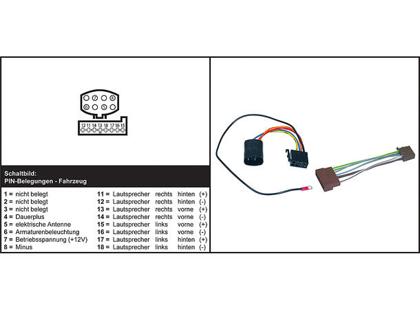 ISO-adapter, Ford Mondeo